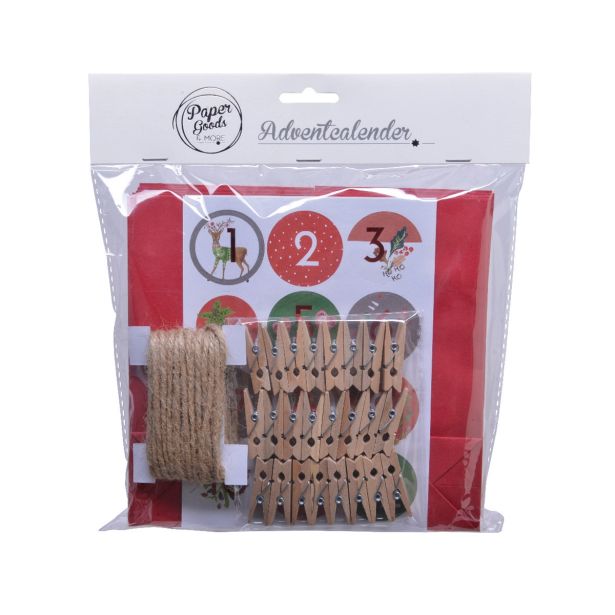 DEKORACIJA ADVENTNI KOLEDAR MEDO SET