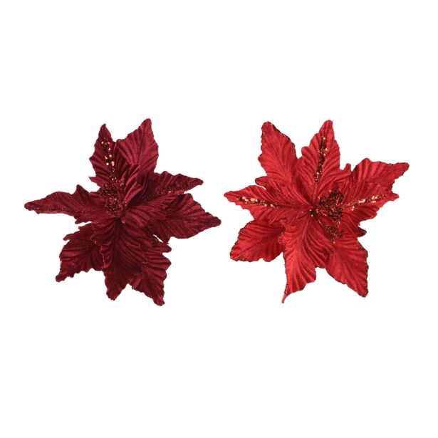 DEKORACIJA DECORIS BOŽIČNA ZVEZDA 24 CM RDEČA, SORTIRANO