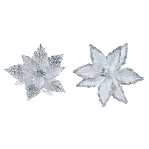 DEKORACIJA DECORIS BOŽIČNA ZVEZDA 27 CM SREBRNA, SORTIRANO
