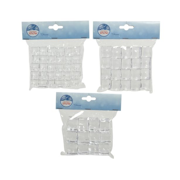 DEKORACIJA DECORIS LEDENE KOCKE, SORT