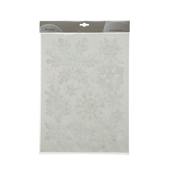 DEKORACIJA DECORIS NALEPKE ZA OKNO SNEŽINKE