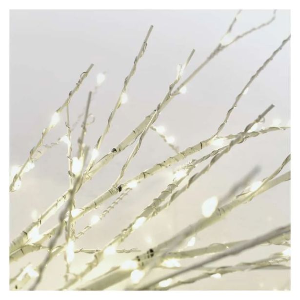 DEKORACIJA EMOS LED BREZOVE VEJE 2X60 CM TOPLO BELA, ČASOVNIK