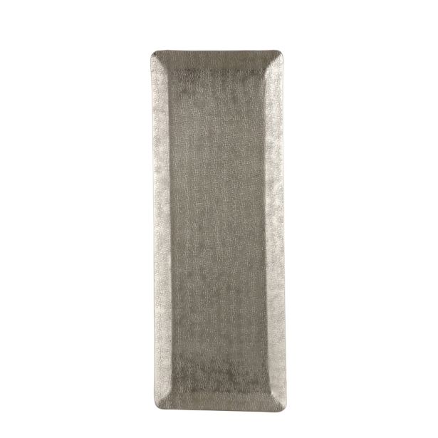 DEKORACIJA HOUSE OF SEASONS KROŽNIK 50X18.5 CM SREBRN MAT