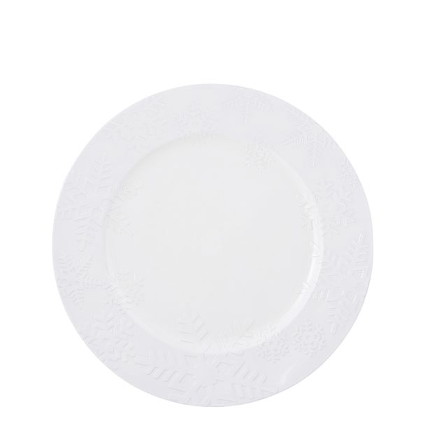 DEKORACIJA KROŽNIK BEL SNEŽINKE