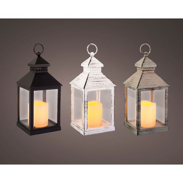 DEKORACIJA LUMINEO LANTERNA Z LED LUČKO 11/22.50 CM, SORTIRANO