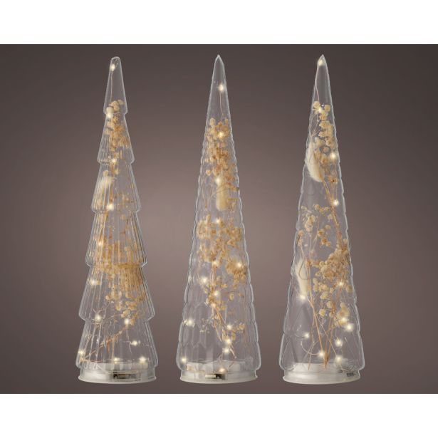 DEKORACIJA LUMINEO MIKRO LED PROZORNO DREVO VIŠINA 35 CM SORT