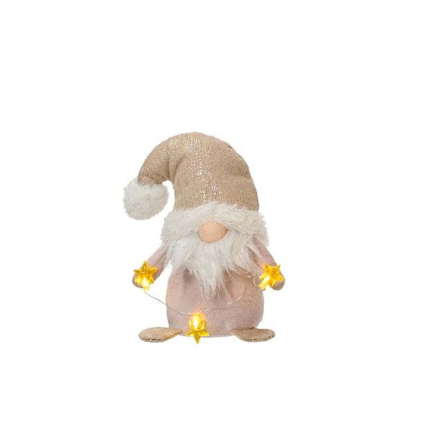 DEKORACIJA LUMINEO ŠKRATI Z LED ZVEZDICAMI 18 CM, TOPLO BELA, SORT.