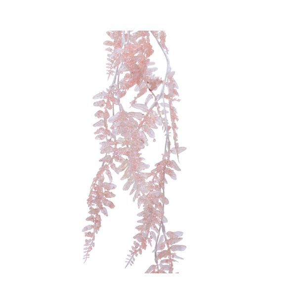 DEKORACIJA VEJA PRAPROT ROZA 70 CM