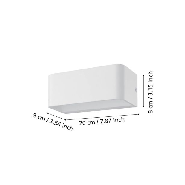 DEKORAT. STENSKA SVETILKA EGLO SANIA 4 10W L=20 CM
