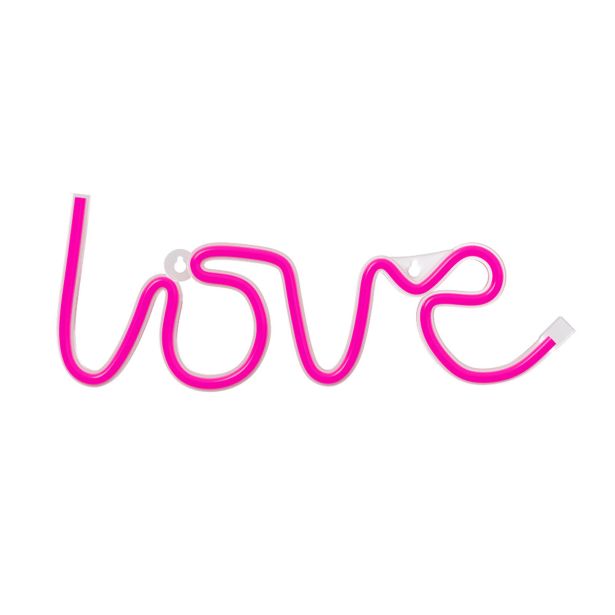 DEKORAT. STENSKA SVETILKA FOREVER NEON LED LOVE