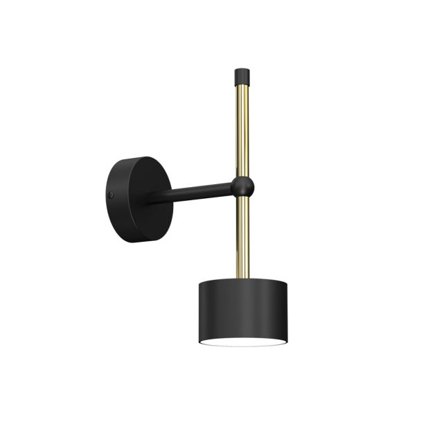 DEKORAT. STENSKA SVETILKA MILAGRO ARENA ČRNA/ZLATA 1XGX53 MLP7759