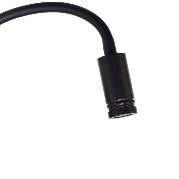 DEKORAT. STENSKA SVETILKA MILAGRO BASE 8W+2W ČRNA ML6354 NOČNA