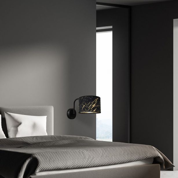 DEKORAT. STENSKA SVETILKA MILAGRO SENSO ČRNA 1XE27 MLP7290