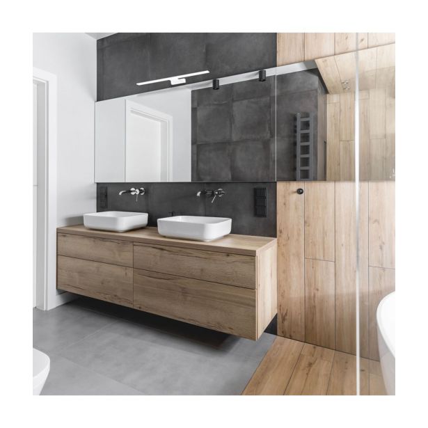 DEKORAT. STENSKA SVETILKA MILAGRO SHINE BELA 40CM 7W LED ML3875