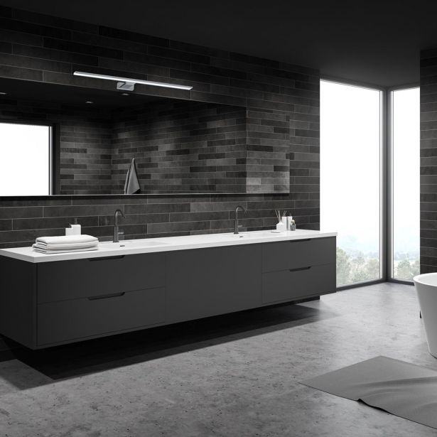 DEKORAT. STENSKA SVETILKA MILAGRO SHINE KROM 80CM 15W LED ML3809