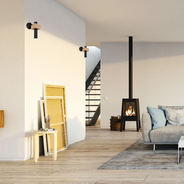 DEKORAT. STENSKA SVETILKA MILAGRO WEST ČRNA 1XGU10 MLP5508