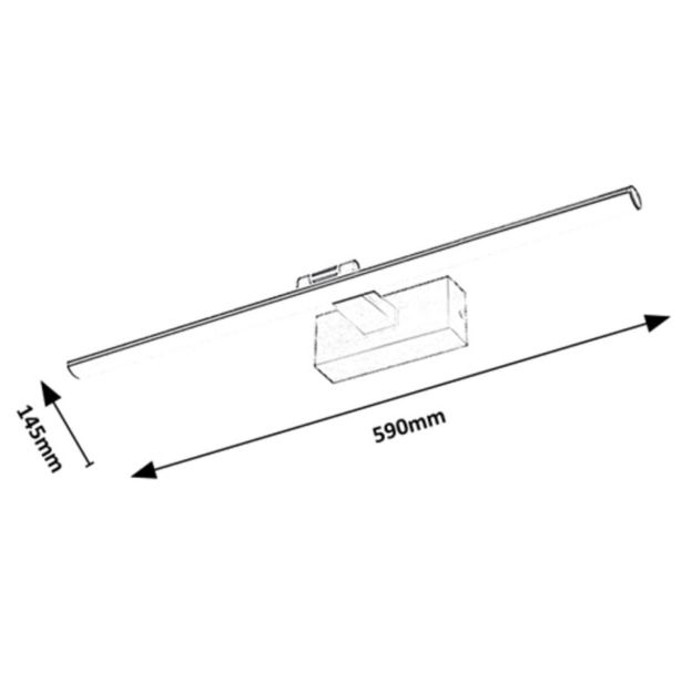 DEKORAT. STENSKA SVETILKA RABALUX GATEN 12W L59CM