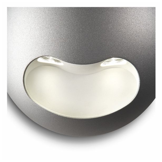 DEKORAT. STENSKA SVETILKA PHILIPS MILIO 2X2W LED 69085/87/16 SIVA