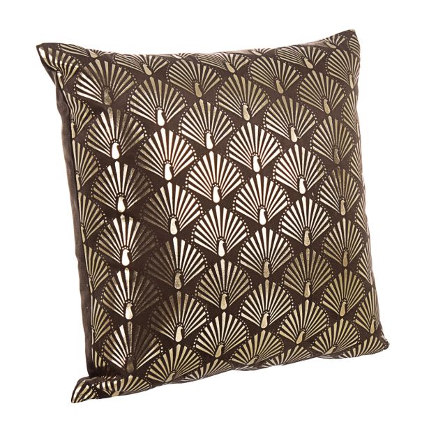 OKRASNI VZGLAVNIK BIZZOTTO DEKORATIVNA JADE RJAVA 45X45 CM