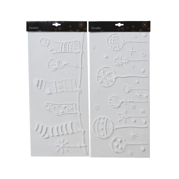 DEKORATIVNA NALEPKA DECORIS OKENSKA BELA, NA VRVI NOGAVICE. 23X49 CM. SORT