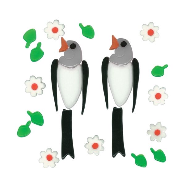 DEKORATIVNA NALEPKA STEUBER MAGIC GEL PTICE SREDNJI