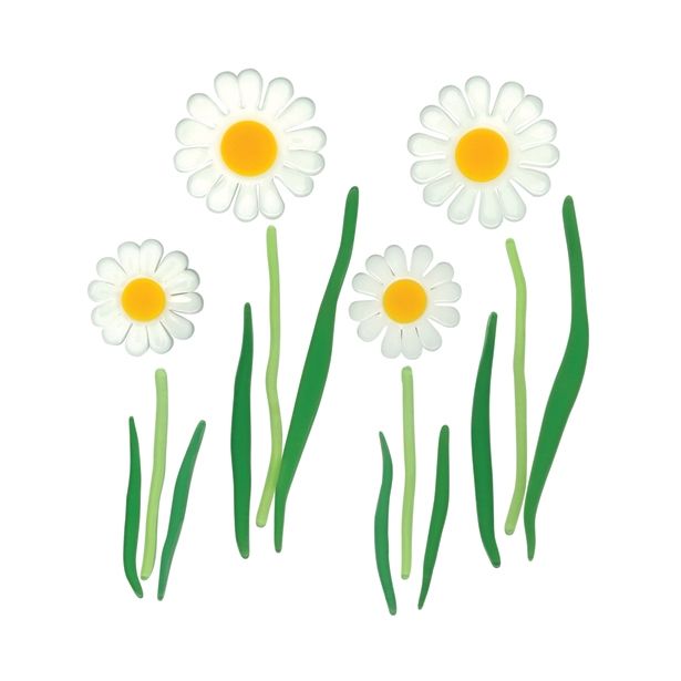 DEKORATIVNA NALEPKA STEUBER MAGIC GEL ŠTIRI MARJETICE VELIKI