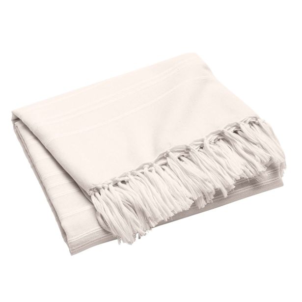 DEKORATIVNA ODEJA DOUCEUR D'INTÉRIEUR 180X220 LILIA NATUREL LAHKA Z RESICAMI