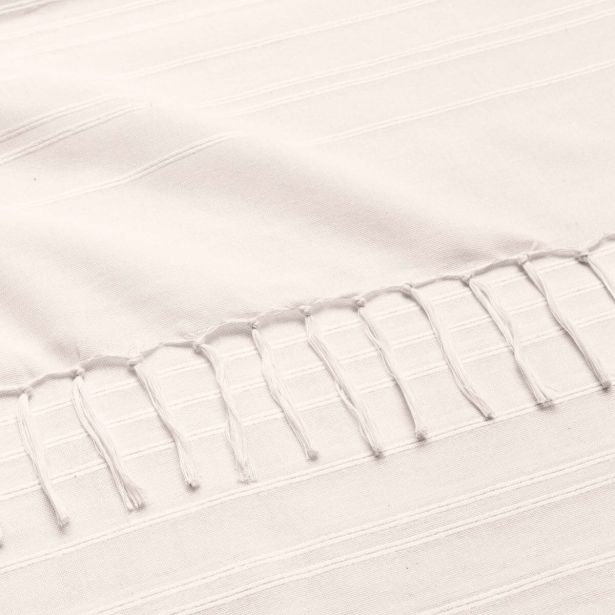 DEKORATIVNA ODEJA DOUCEUR D'INTÉRIEUR 180X220 LILIA NATUREL LAHKA Z RESICAMI