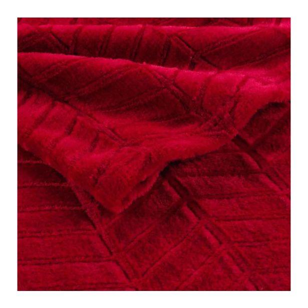 DEKORATIVNA ODEJA DOUCEUR D'INTÉRIEUR FLANELA 180X220 ARYA KARMIN RDEČA