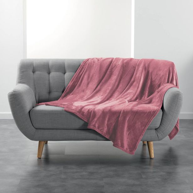 DEKORATIVNA ODEJA DOUCEUR D'INTÉRIEUR FLANELA 180X220 FLANOU VIJOLIČNA