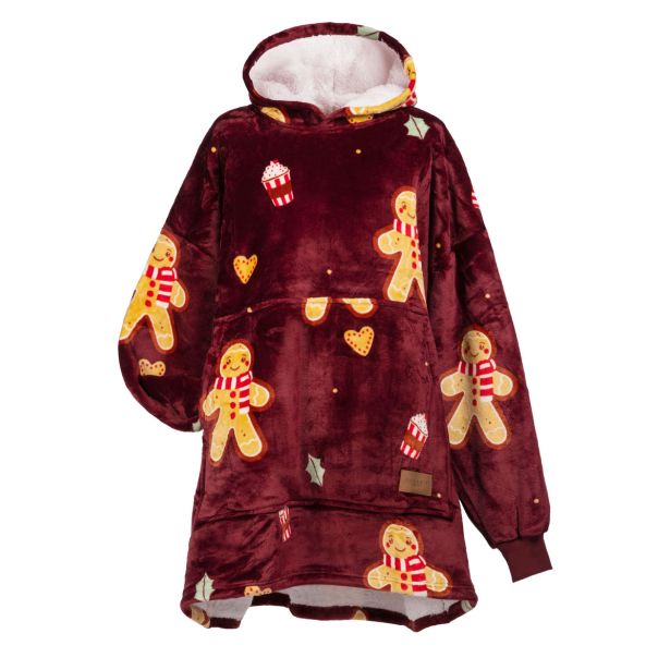 DEKORATIVNA ODEJA SVILANIT HOODIE ODRASLI XMAS COOKIE&NOGAVICE