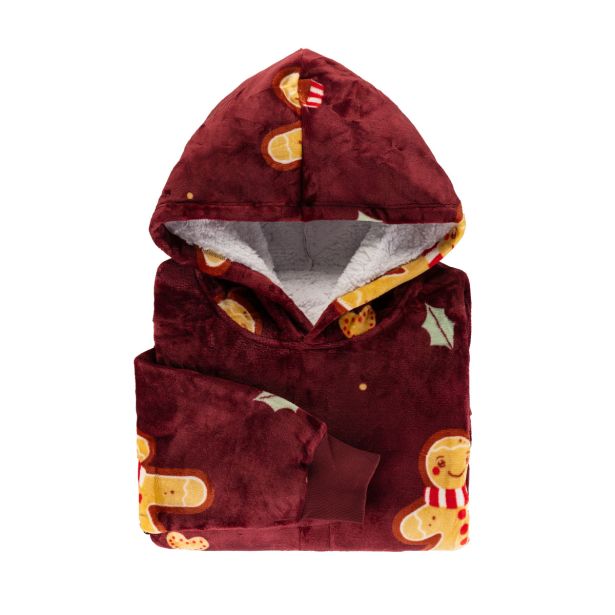 DEKORATIVNA ODEJA SVILANIT HOODIE ODRASLI XMAS COOKIE&NOGAVICE