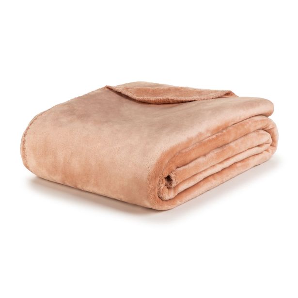 DEKORATIVNA ODEJA SVILANIT ZOIE,130X200,DUSTY ROSE