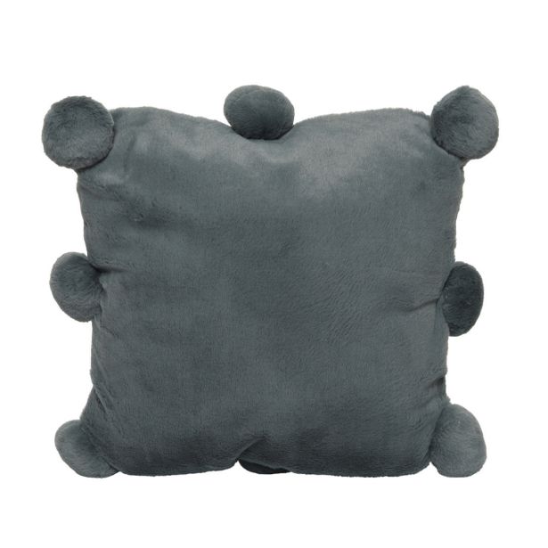 OKRASNI VZGLAVNIK DEKORATIVNA S COFKI SIVO-MODRA 45X45 CM