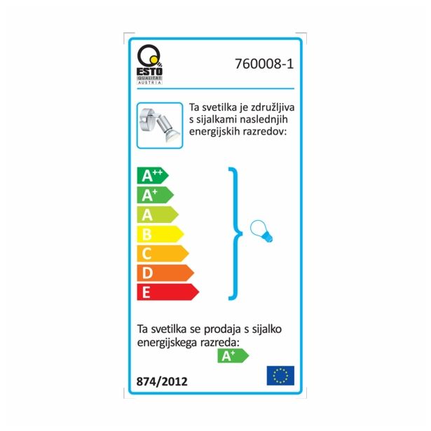 DEKORATIVNI LED REFLEKTOR ESTO ELVO 1X3W GU10 LED