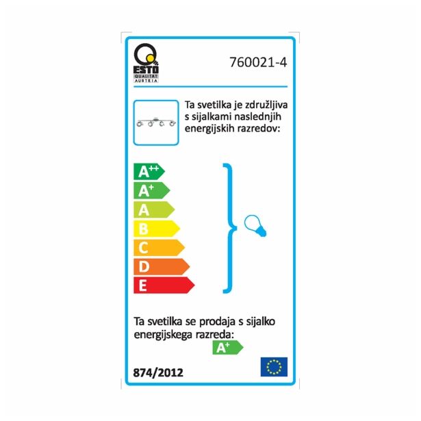 DEKORATIVNI LED REFLEKTOR ESTO LUMIA 4X5W GU10 LED