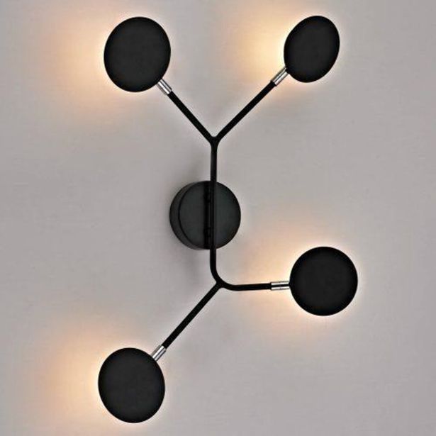 DEKORATIVNI LED REFLEKTOR GLOBO BELIZE 4X5W WW, ČRNA