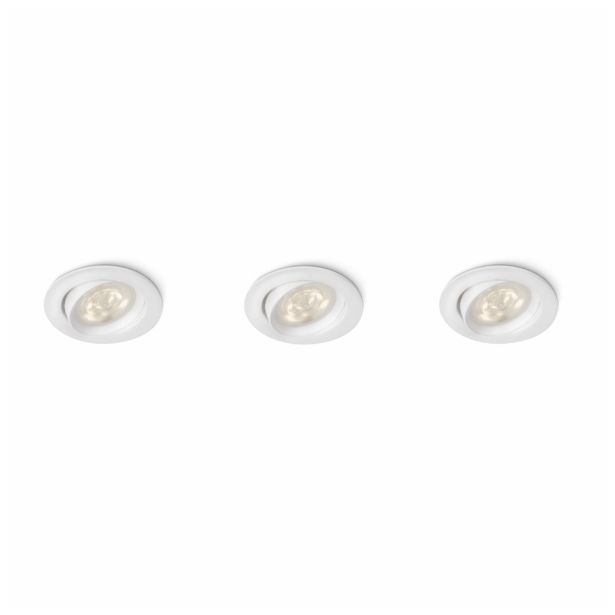 DEKORATIVNI LED REFLEKTOR PHILIPS ELLIPSE 3X3W LED 59030/31/16 BELA