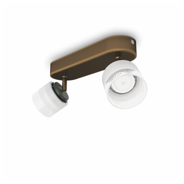 DEKORATIVNI LED REFLEKTOR PHILIPS FREMONT 2X4W LED 53332/06/16 BRON