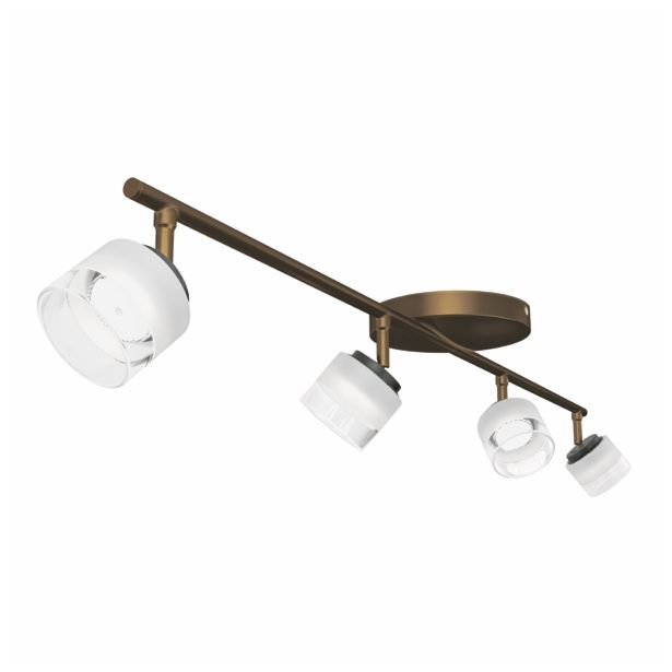 DEKORATIVNI LED REFLEKTOR PHILIPS FREMONT 4X4W LED 53334/06/16 BRONASTA