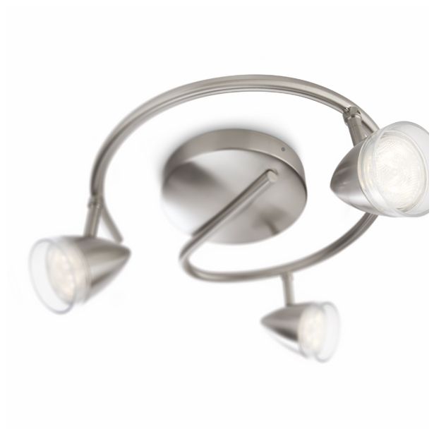 DEKORATIVNI LED REFLEKTOR PHILIPS MAPLE 3X3W LED 53219/17/16 NIKELJ