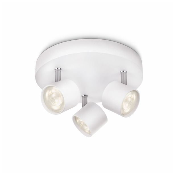 DEKORATIVNI LED REFLEKTOR PHILIPS STAR 3X3W LED 56243/31/16 BELA