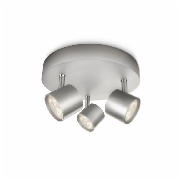 DEKORATIVNI LED REFLEKTOR PHILIPS STAR 3X3W LED 56243/48/16 ALUMINIJ