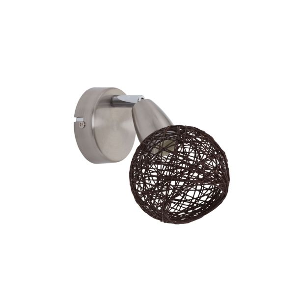 DEKORATIVNI REFLEKTOR BRILONER NATURE 1XE14 TEMNO RJAV