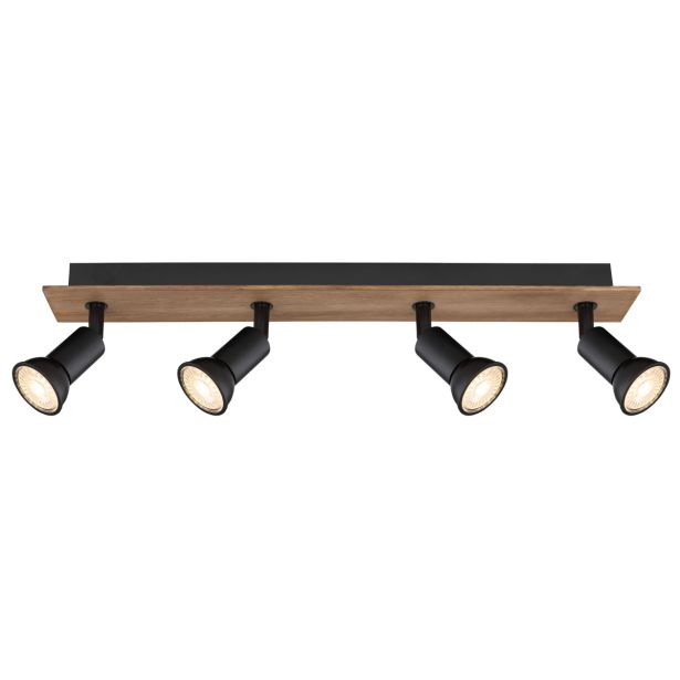 DEKORATIVNI REFLEKTOR DREW 4XGU10 LES / ČRN