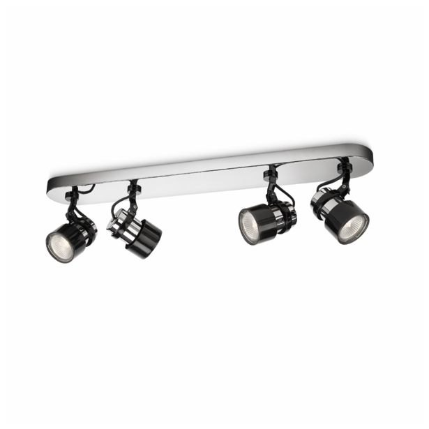 DEKORATIVNI REFLEKTOR PHILIPS FINISH 4X35W GU10 56444/11/16 KROM
