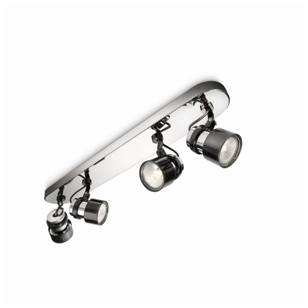 DEKORATIVNI REFLEKTOR PHILIPS FINISH 4X35W GU10 56444/11/16 KROM