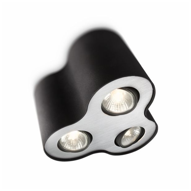 DEKORATIVNI REFLEKTOR PHILIPS PILLAR 3X35W GU10 56333/30/16 ČRNA