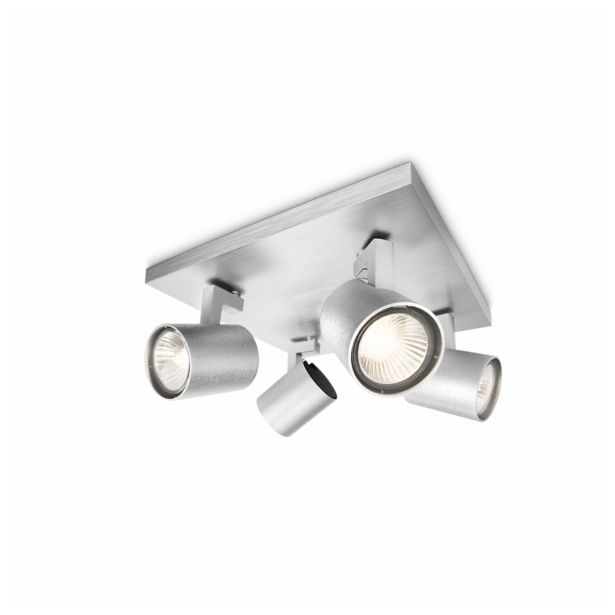 DEKORATIVNI REFLEKTOR PHILIPS RUNNER 4X35W GU10 53094/48/16 ALUMINIJ