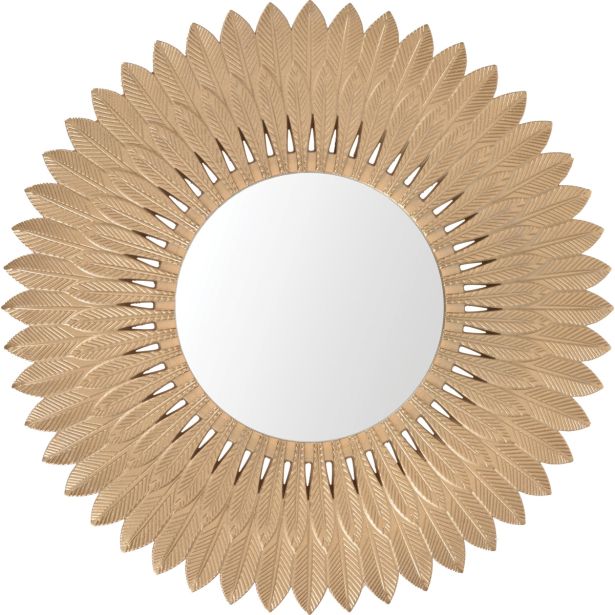 DEKORATIVNO OGLEDALO EH 50 CM Z ZLATIM OKVIRJEM